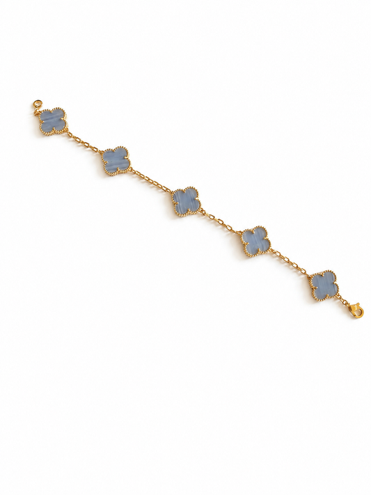 Bracelet -trefle lavande