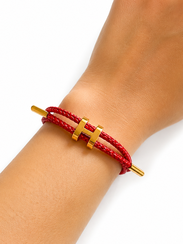 Bracelet- H rouge
