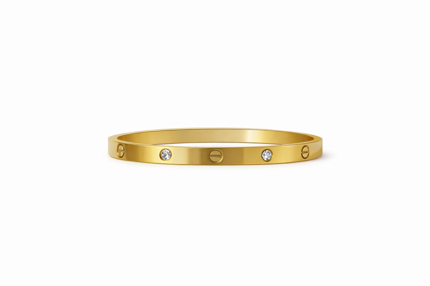 Bracelet jonc- love strass