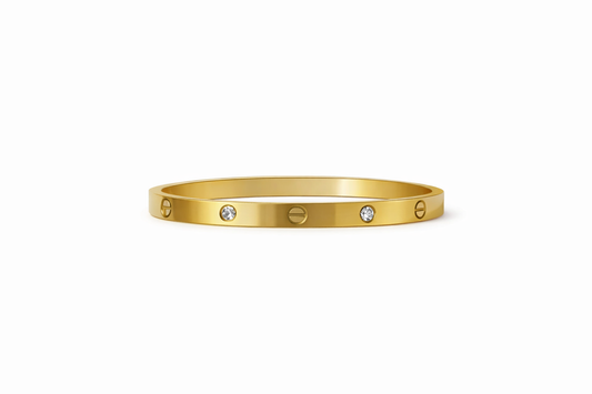 Bracelet jonc- love strass