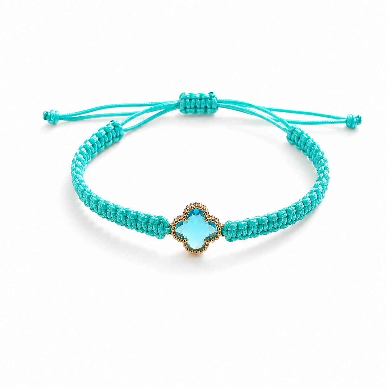 Braclet - tressé bleu