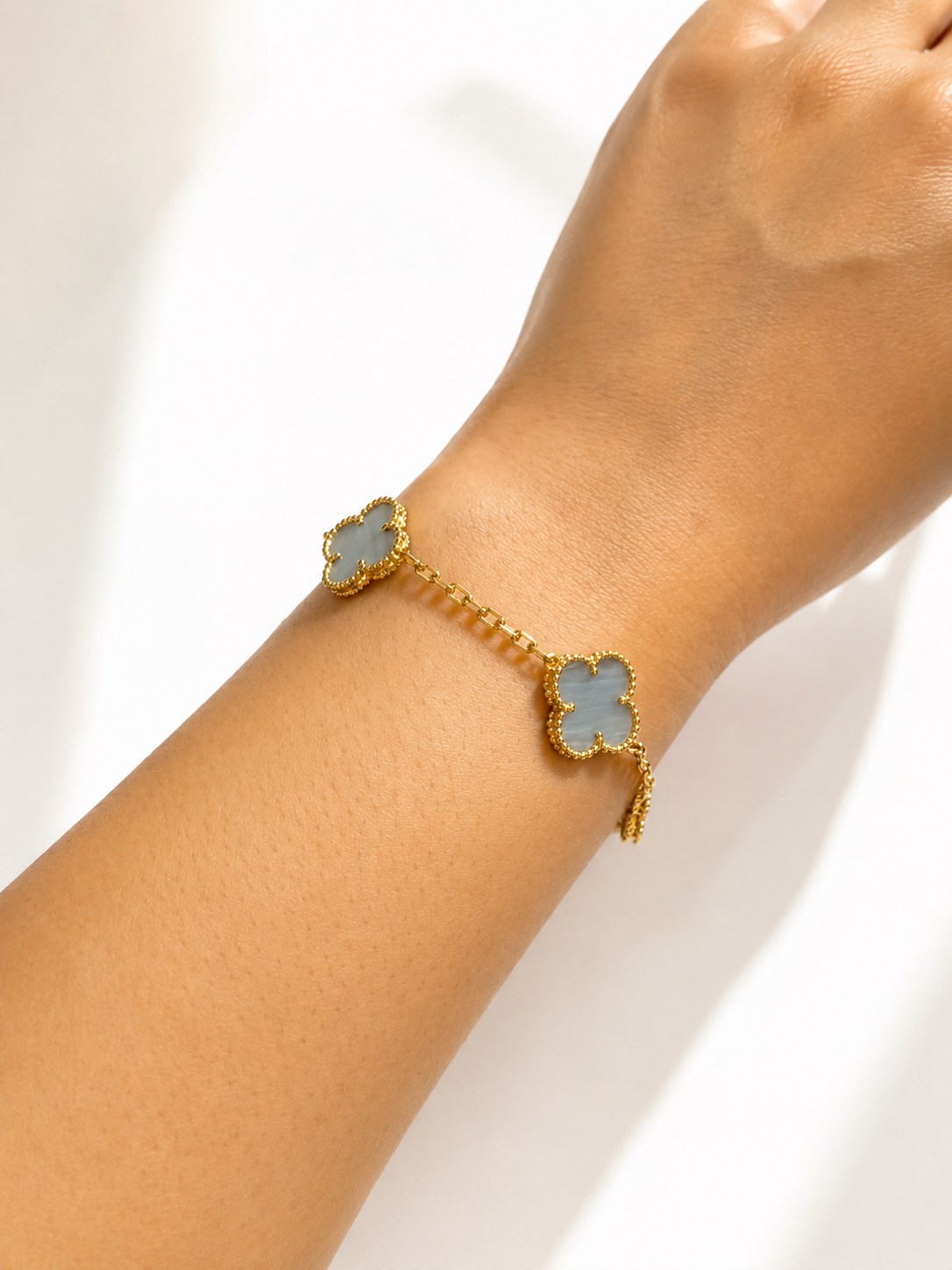 Bracelet -￼trefle lavande