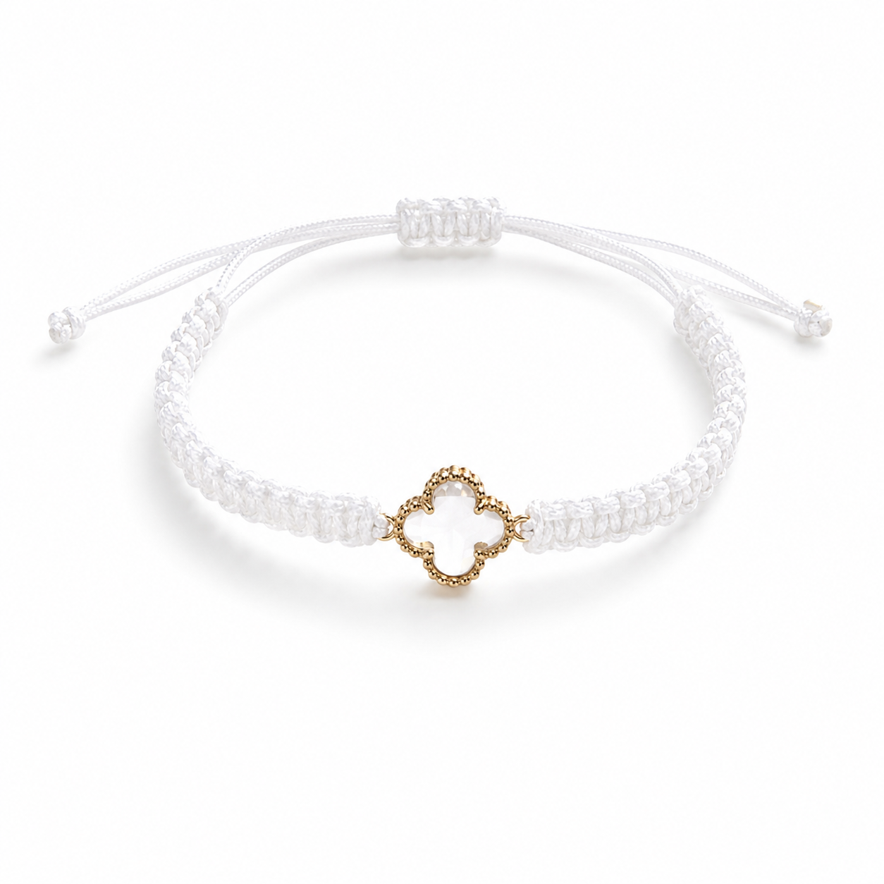 Braclet - tressé blanc
