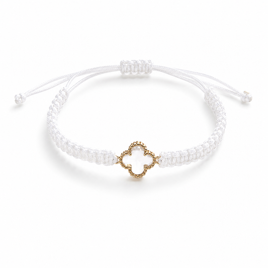 Braclet - tressé blanc