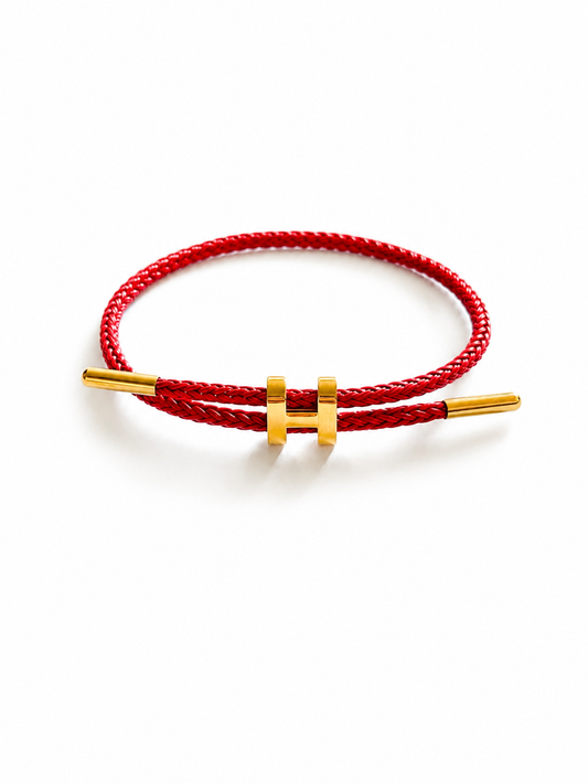 Bracelet- H rouge