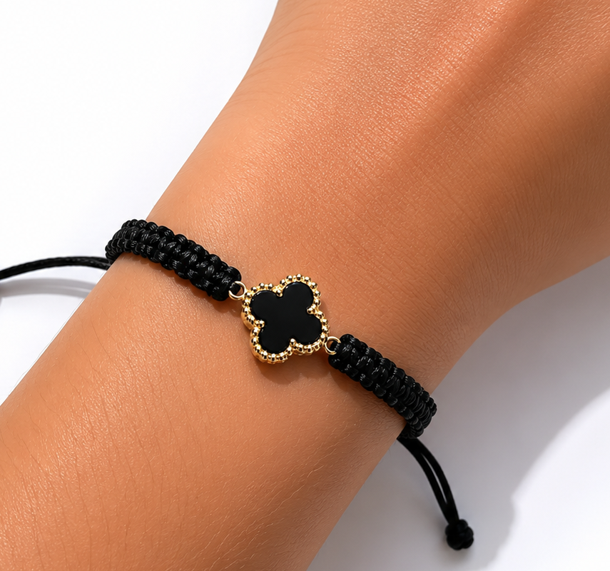 Braclet - tressé noir